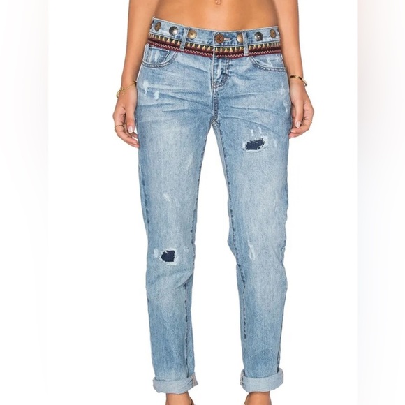 NEW One Teaspoon Awesome Baggies | Aztec Santa Cruz - Picture 1 of 15